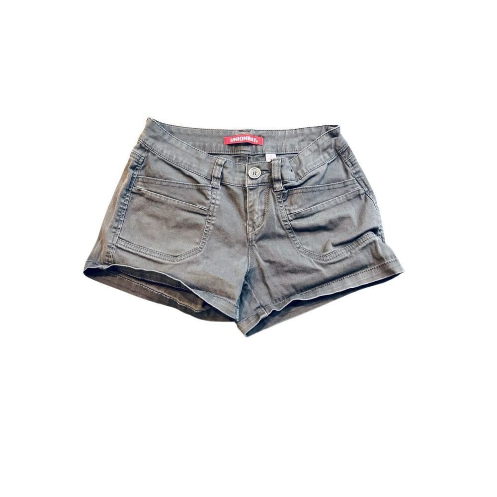Unionbay Gray Shorts Size 1 25W Stretch Cotton 3” Inseam Casual Summer